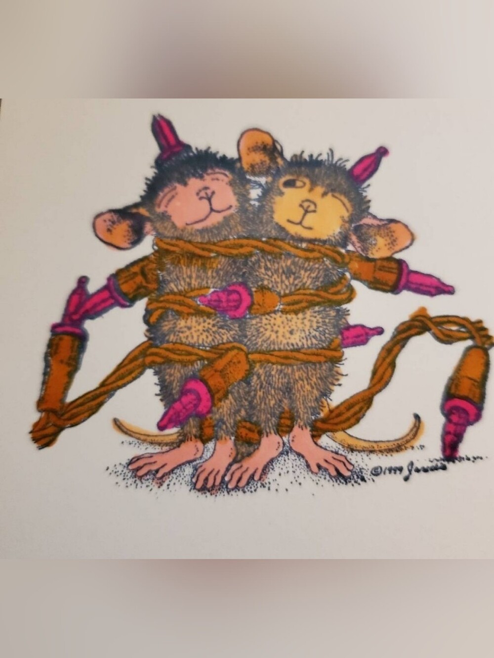HOUSE MOUSE Christmas Stamp